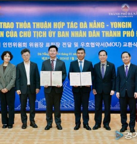 이상일 용인특례시장, 베트남 다낭시청 방문해 우호협약 체결