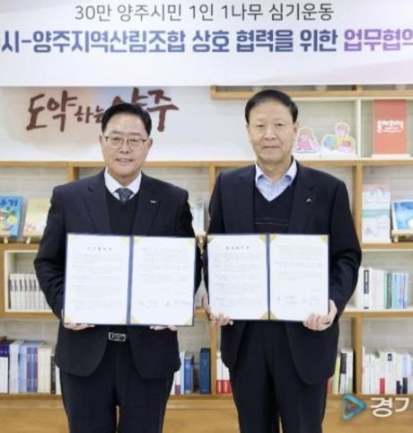 양주시, '1인 1나무 심기운동' 2026년부터 추진