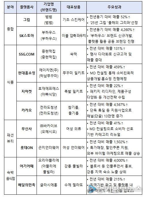 플랫폼사별 우수 사례