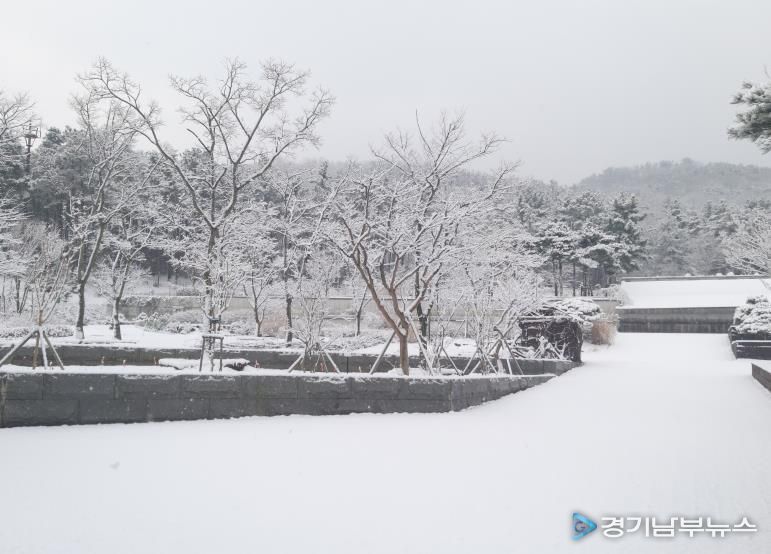 수목원의 설경