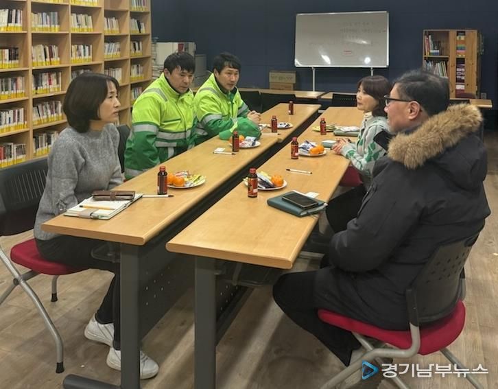 수원시 팔달구 인계동, '환경관리원‧생활폐기물 수집‧운반 대행업체' 간담회 개최