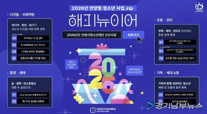 안양시청소년재단, 2026년 안양형 청소년 사업 추진 본격화…