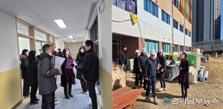 군포의왕교육지원청, 의왕푸른초·백운호수중 개교 전 현장점검