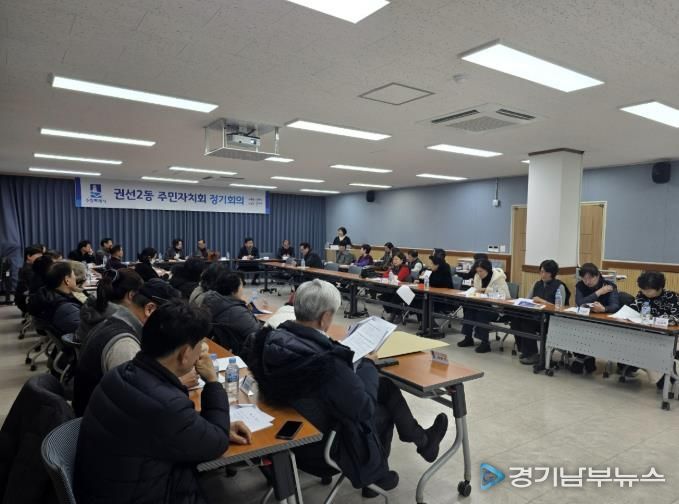 수원시 권선구 권선2동 주민자치회, 2월 정기회의 개최