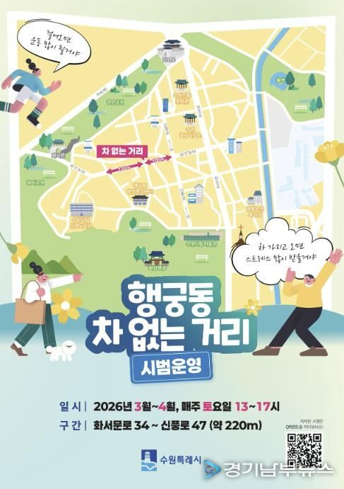행궁동 ‘차 없는 거리’ 홍보물