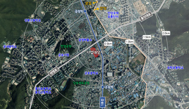 금정3구역재개발위치도