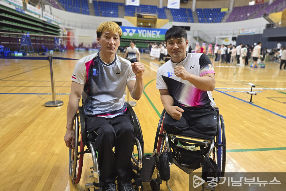 남자복식 WH1-WH2 세계랭킹 1위인 대구도시개발공사의 (왼쪽)최정만, 김정준 선수