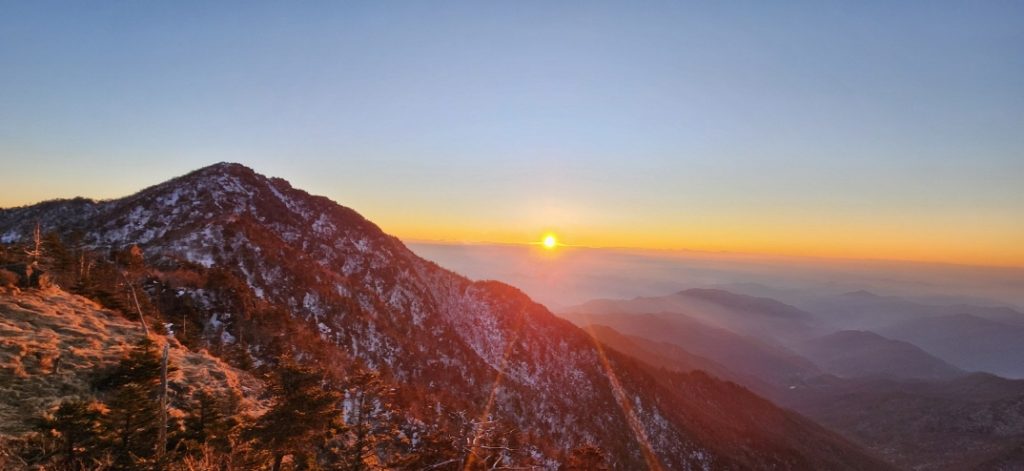 지리산 일출
