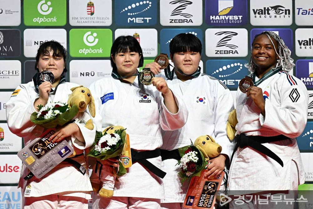 김하윤, 세계유도선수권 女최중량급 금메달… 34년 만의 쾌거