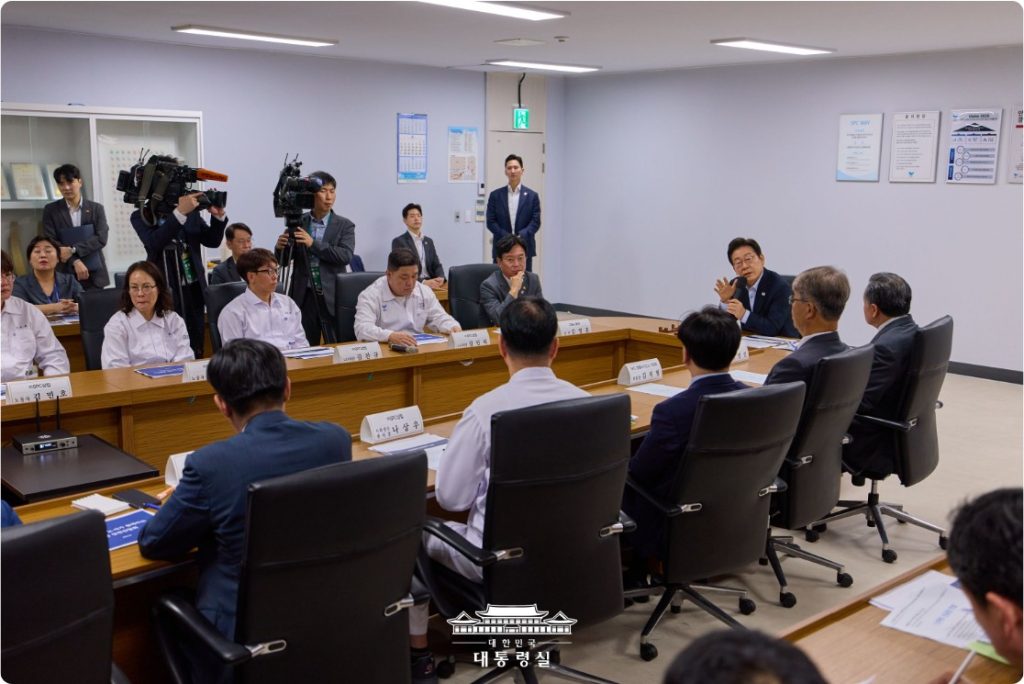 중대산업재해 발생 사업장 현장 간담회 사진: 대통령실